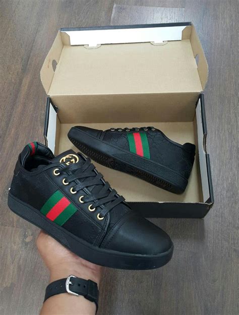 bambas negras gucci|sneakers gucci de hombre.